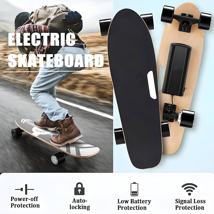 スケートボード Skateboard electric 楽天市場】Denska 電動スケートボード（電スケ） リモコン付き
